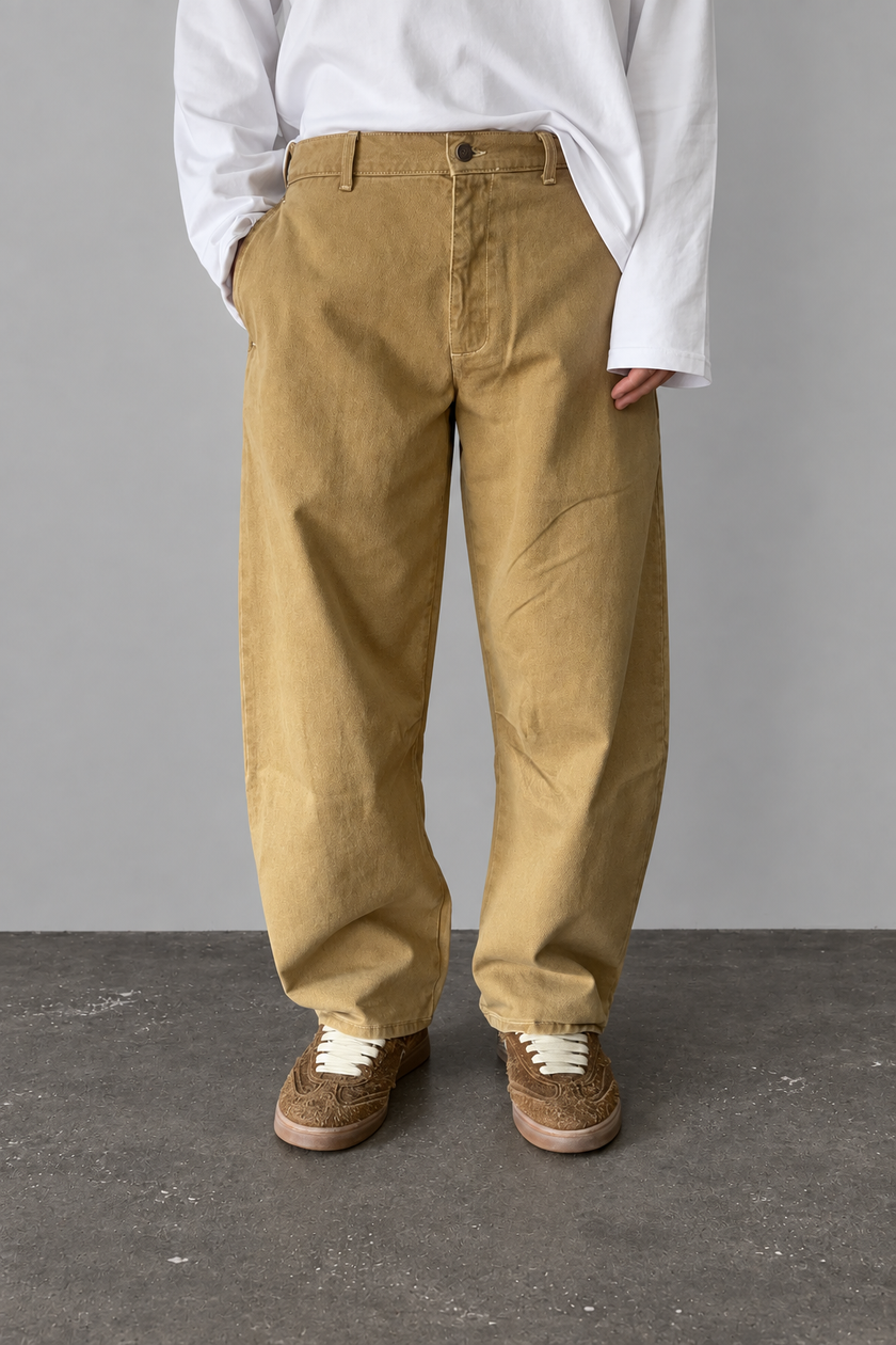Pantalone WOODEN - BALLOON CAMMELLO