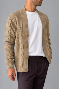 Cardigan granpa SQUAD2 - MA612 BEIGE