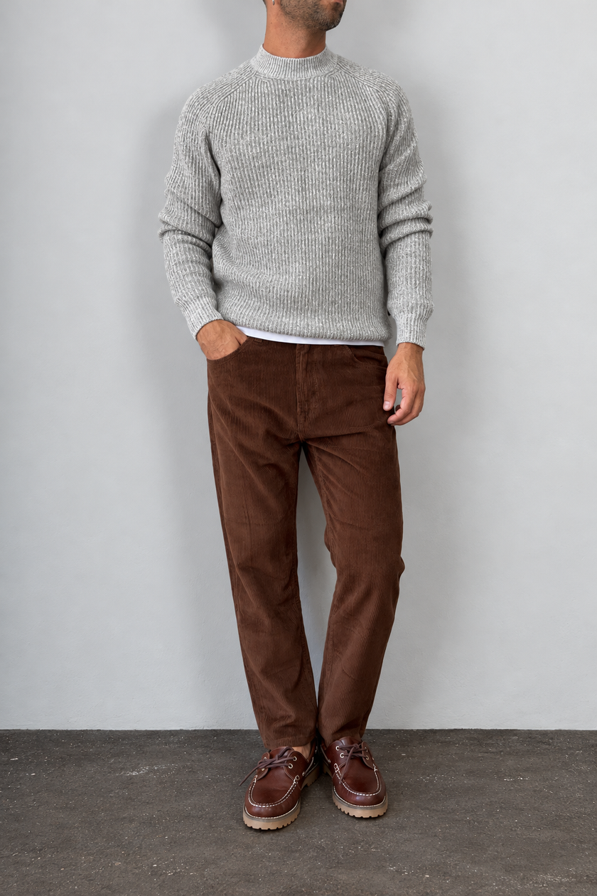 Maglione girocollo HAMAKI-OH - 3223H PERLA