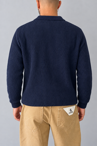 Polo costa inglese WOODEN - MARK BLU