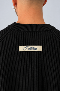 Maglione oversize PROHIBITED - CAMPUS BLACK