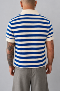 TAGLIE MANCANTI IN RIASSORTIMENTO, SCRIVICI PER AVERE LA TUA                               Polo in maglia PROHIBITED - 1030108 BLUE