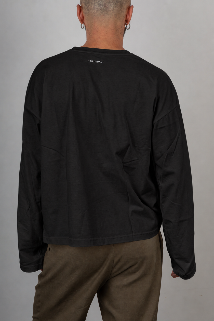 T-shirt manica lunga STILOSOPHY - ESTEBAN NERA