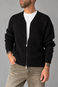 Cardigan Zip HAMAKI-OH - 3228H NERO
