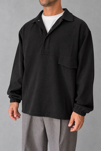 Anorak in jersey WOODEN - OHIO NERO
