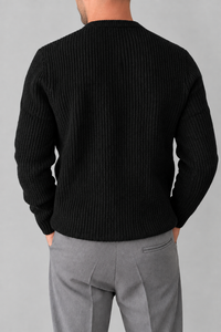 Maglione costa inglese TELAMIRA - MV-032 NERO
