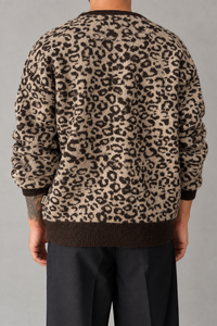 Cardigan Leopard WOODBIRD - 2636-813 SAND FUDGE