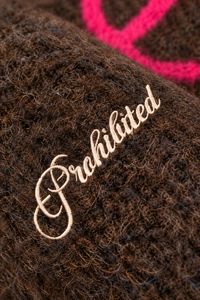 Maglione fuzzy PROHIBITED - 1360161 MUD BROWN