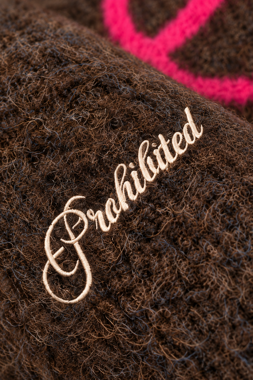 Maglione fuzzy PROHIBITED - 1360161 MUD BROWN