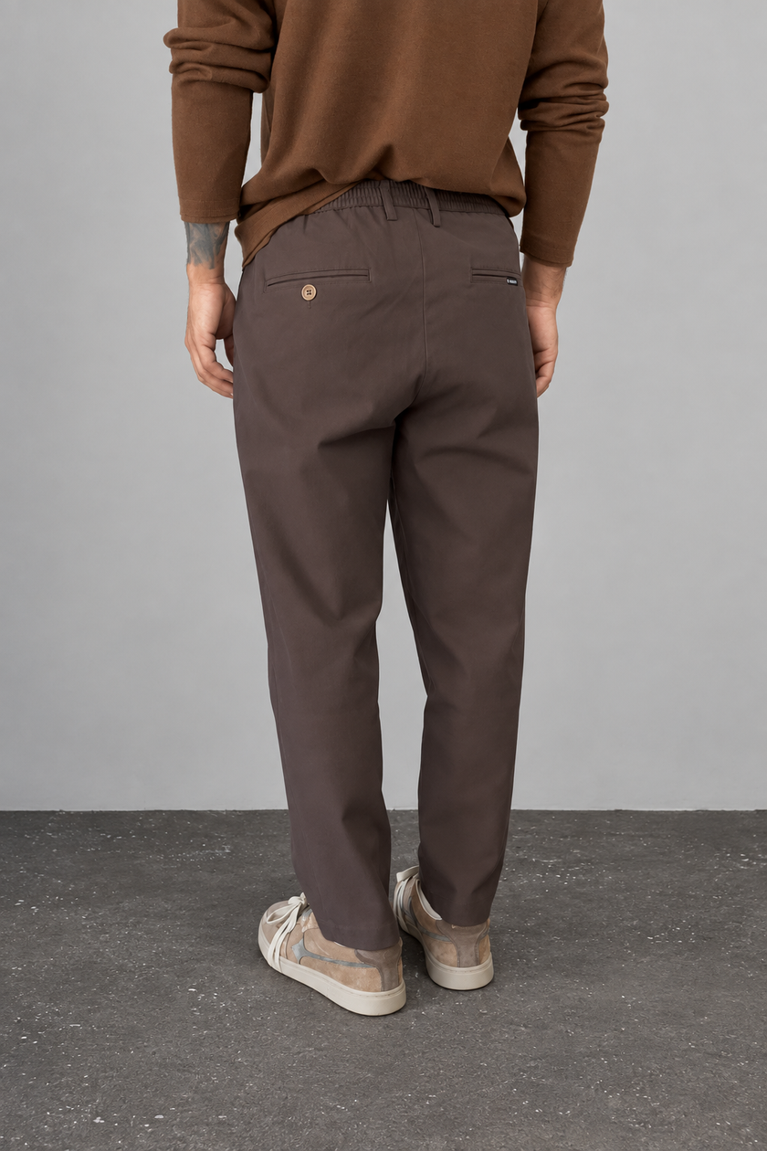 Pantalone  WOODEN - OSAKA W7668 MORO