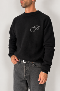 Maglione Initial PROHIBITED - 1180040 NERO