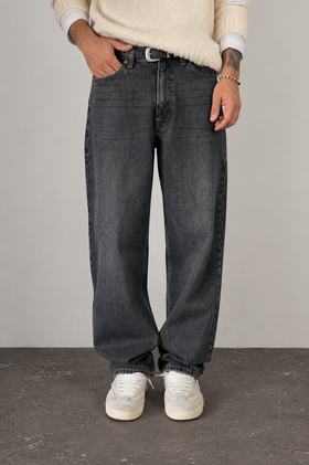 Jeans baloon fit DR DENIM -OMAR BARREL DARK GREY USED