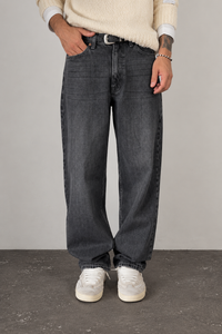 Jeans baloon fit DR DENIM -OMAR BARREL DARK GREY USED