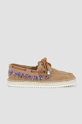 Lagoa Nautico Bandane Suede-Arena