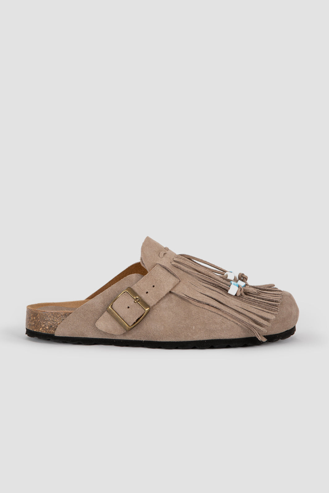 Lagoa Dandara frange suede - PIETRA