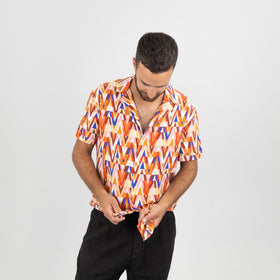 TELAMIRA-HONOLULU PATTERN shirt 100% VISCOSE
