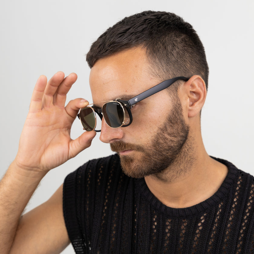 Glasses OS SUNGLASSES-BERLIN BLACK CLIP