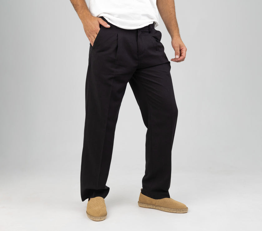 OVER D BLACK TROUSERS-OE1S2S4P11