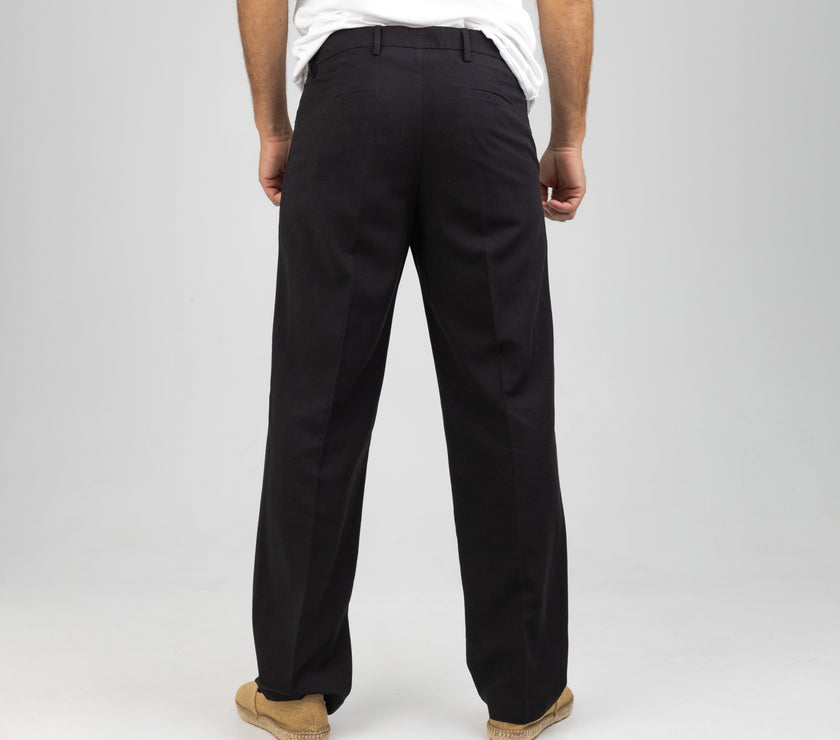 OVER D BLACK TROUSERS-OE1S2S4P11