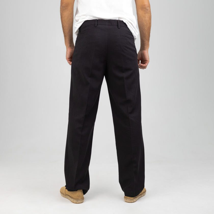 OVER D BLACK TROUSERS-OE1S2S4P11