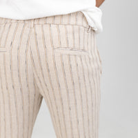 TELAMIRA-STRIPE BEIGE TROUSERS JTP032