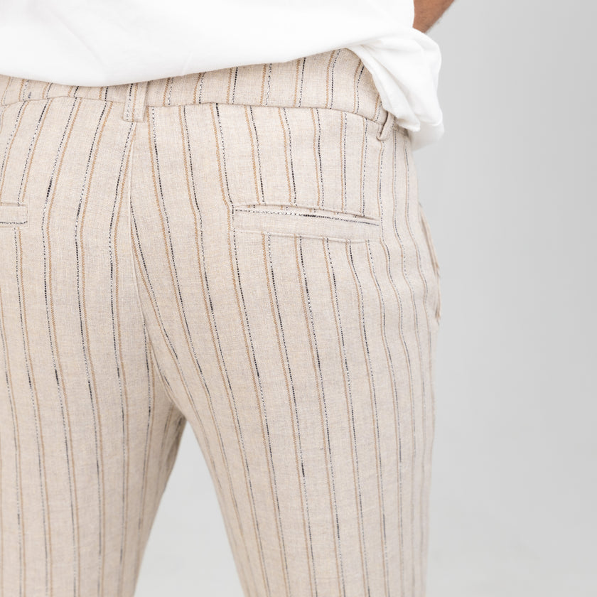TELAMIRA-STRIPE BEIGE TROUSERS JTP032