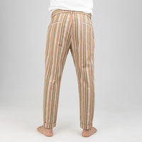 OVER D STRIPED TROUSERS-ORANGE OE1S2S4P68
