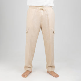 OVER D-BEIGE CARGO TROUSERS OE1S2S4P35