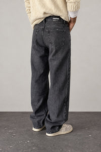 Jeans baloon fit DR DENIM -OMAR BARREL DARK GREY USED