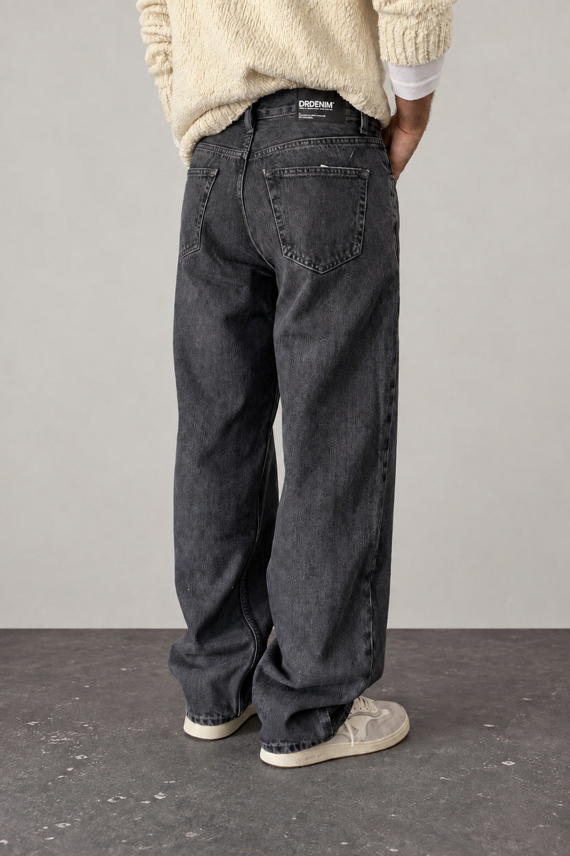Jeans baloon fit DR DENIM -OMAR BARREL DARK GREY USED