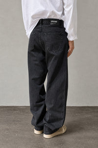 Jeans gessato DR DENIM - OMAR BARREL WASHED BLACK