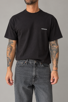 T-shirt flower DR DENIM - TROOPER GREY BLACK
