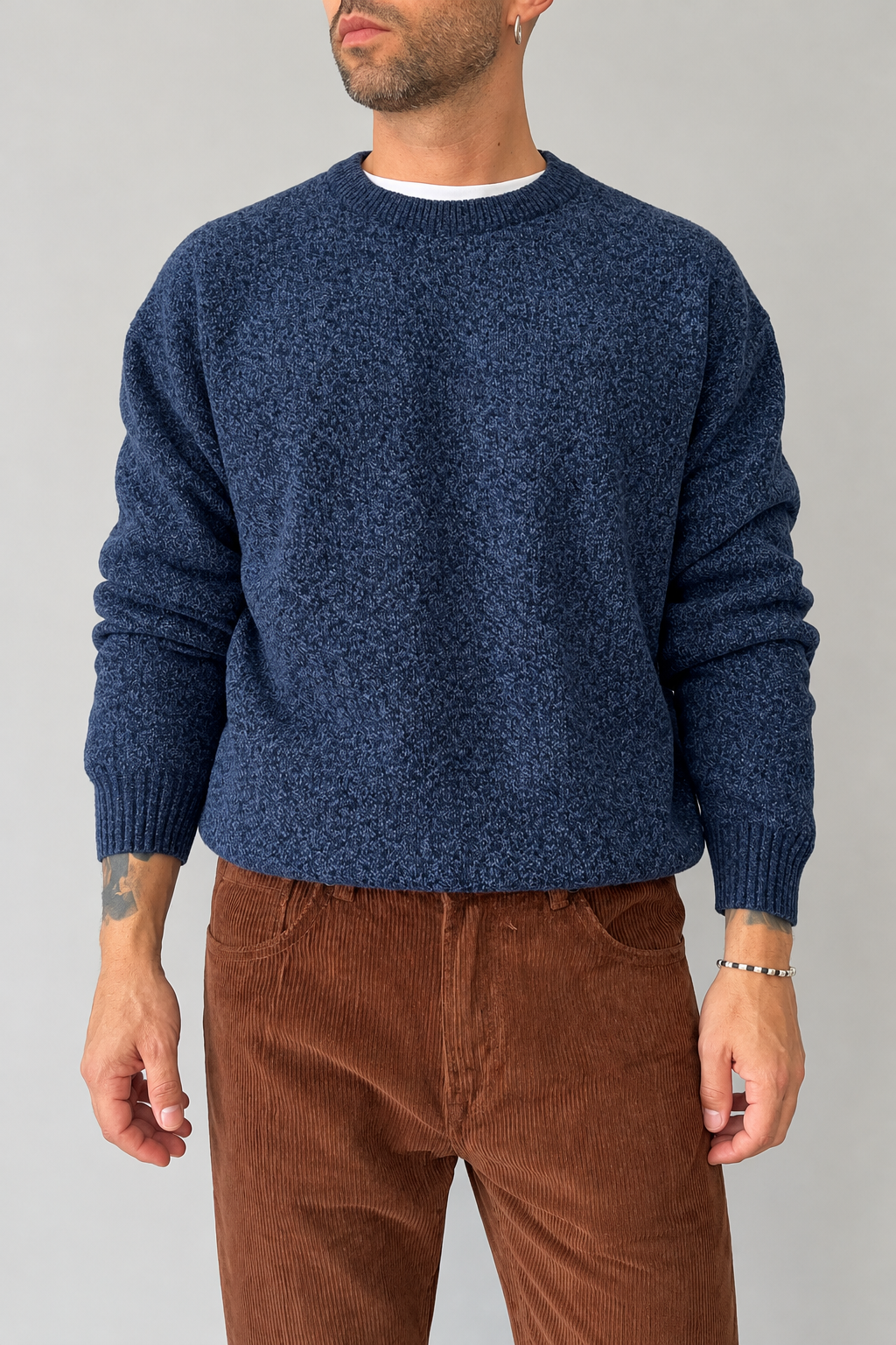 Maglione in ciniglia GIANNI LUPO - GL525S NAVY