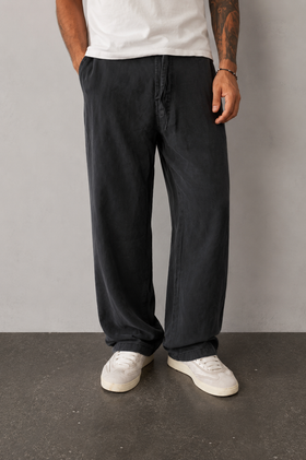 Pantalone palazzo GIANNI LUPO DOUBLE LABEL - GLW077G NERO