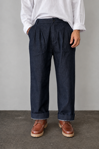 Pantalone pleated denim TELAMIRA - DTP06316