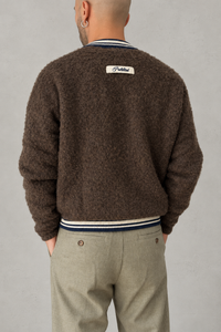 Maglione fuzzy PROHIBITED - 1360161 MUD BROWN