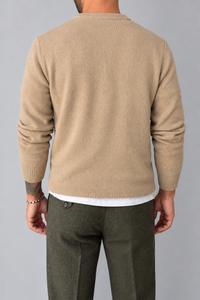 Maglione misto cashmere TELAMIRA - STM100 CAMMELLO