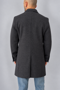 Cappotto monopetto GIANNI LUPO - GL7035H GRIGIO SCURO