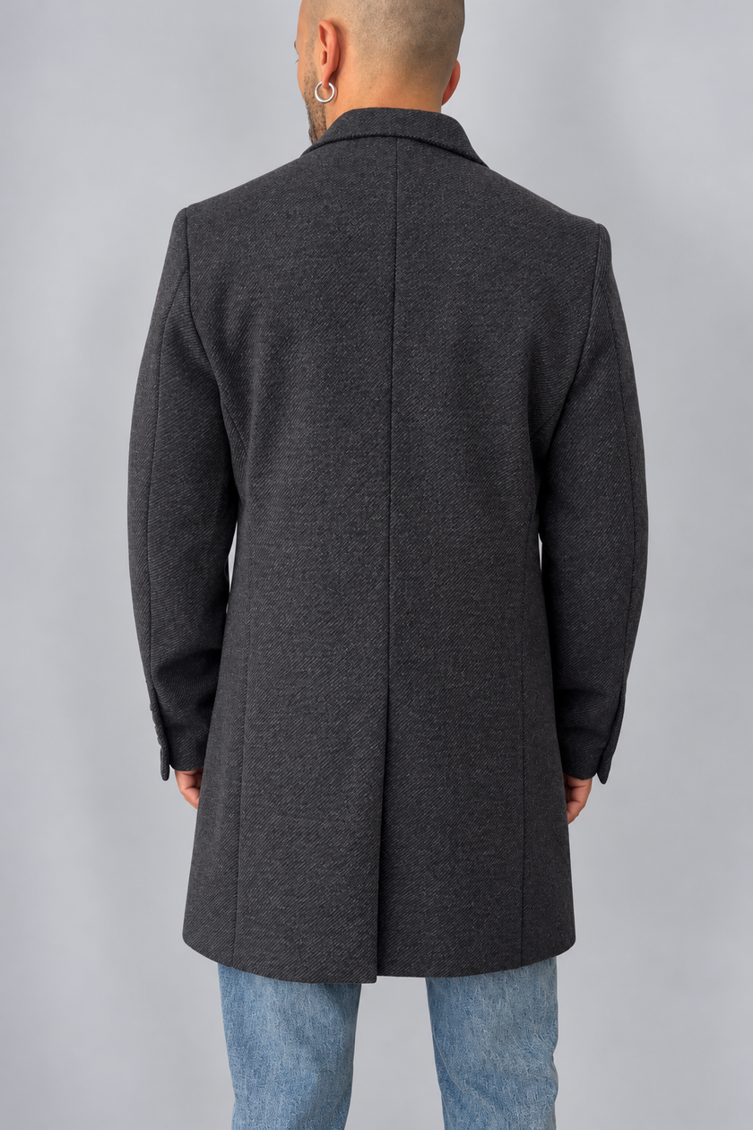 Cappotto monopetto GIANNI LUPO - GL7035H GRIGIO SCURO