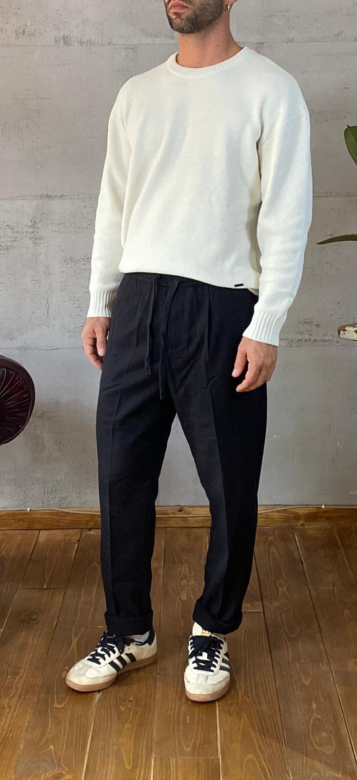 Pantalone GIANNI LUPO-NERO GL5158BD