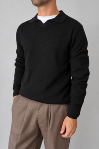 Polo manica lunga HAMAKI-OH - 3242H NERO
