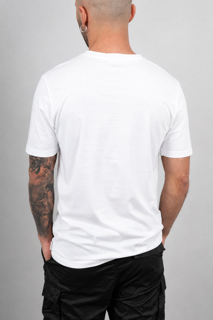 T-shirt taglio vivo GIANNI LUPO - GL893F BIANCA