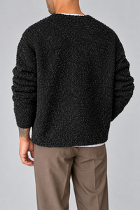 Cardigan bouclé WOODBIRD - 2636-810 BLACK