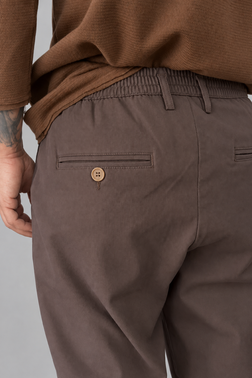 Pantalone  WOODEN - OSAKA W7668 MORO