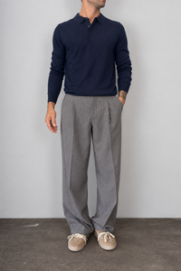 Polo in lana TELAMIRA - MV-038 BLU