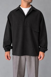 Anorak in jersey WOODEN - OHIO NERO
