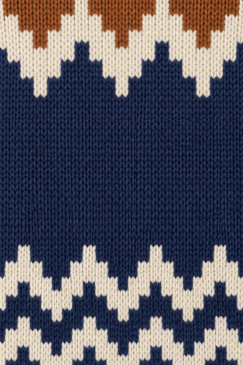 Maglione jacquard GIANNI LUPO - BW1039 NAVY