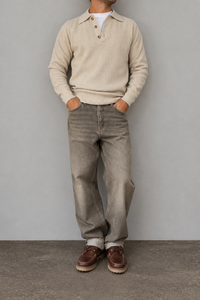 Polo in ciniglia HAMAKI-OH - 3254H BEIGE