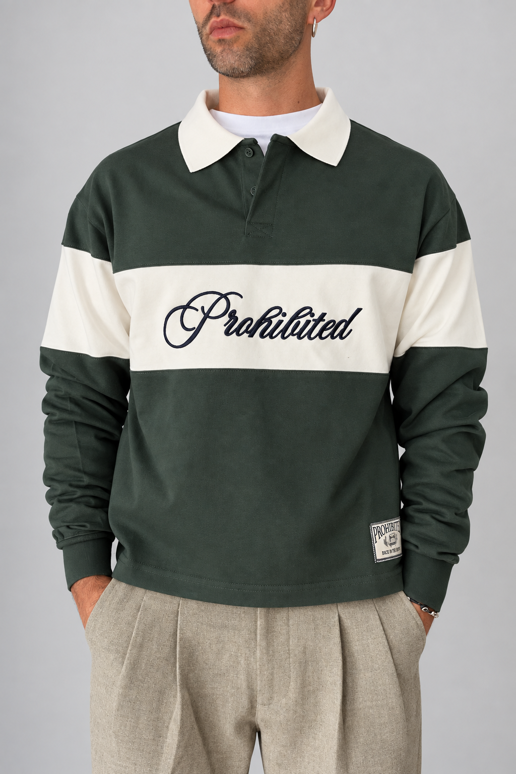 Polo PROHIBITED - 1230041 FOREST GREEN