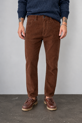 Pantalone 5 tasche in velluto GIANNI LUPO - GL6227Q COFFEE